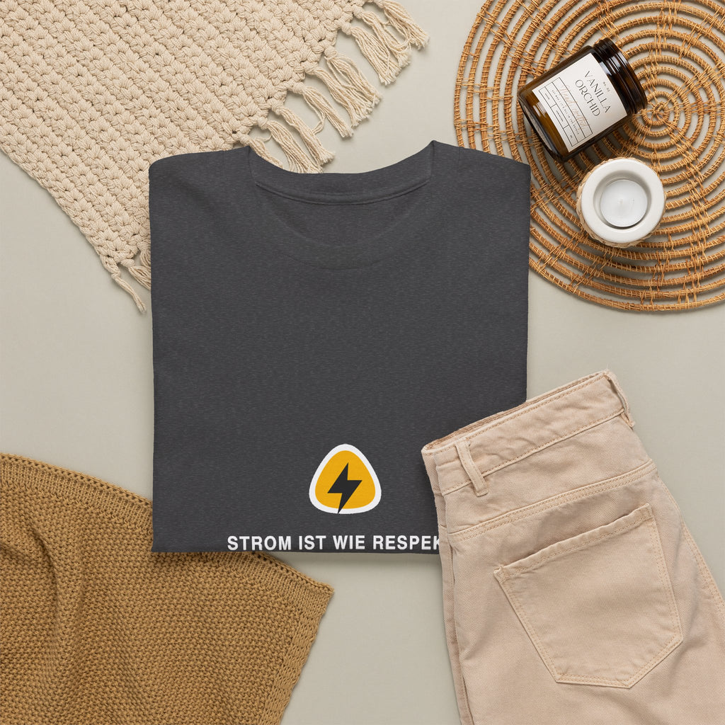 Strom ist wie Respekt: Wer ihn ignoriert, bekommt eine gewischt · Elektriker T-Shirt