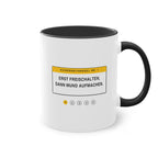 Erst freischalten, dann Mund aufmachen · Elektriker Tasse