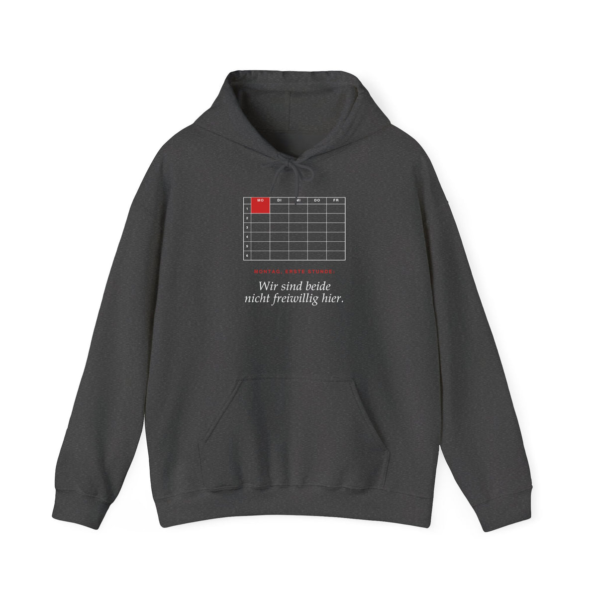 Montag, erste Stunde: Wir sind beide nicht freiwillig hier · Lehrer Hoodie