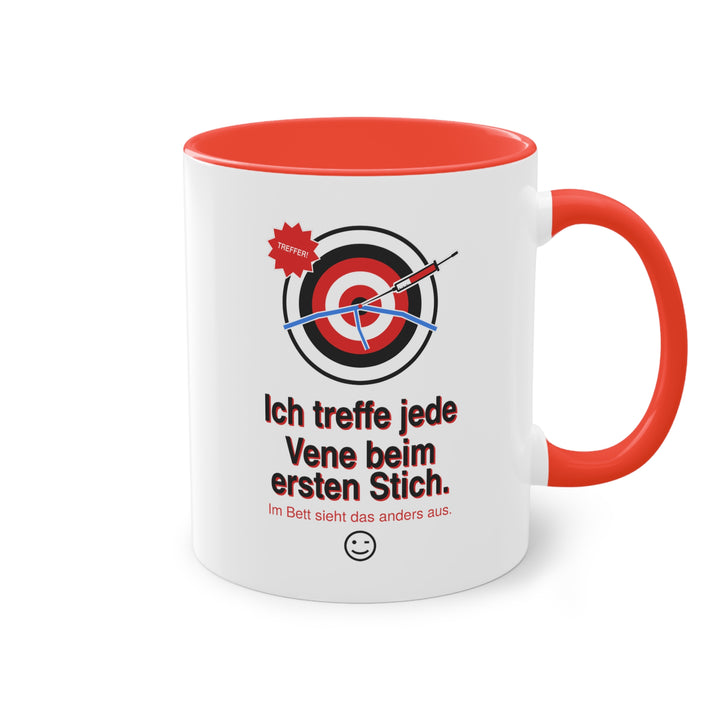 Ich treffe jede Vene beim ersten Stich
