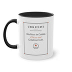 Abschluss in Geduld, Glitzer und Gehaltsverzicht · Erzieher Tasse