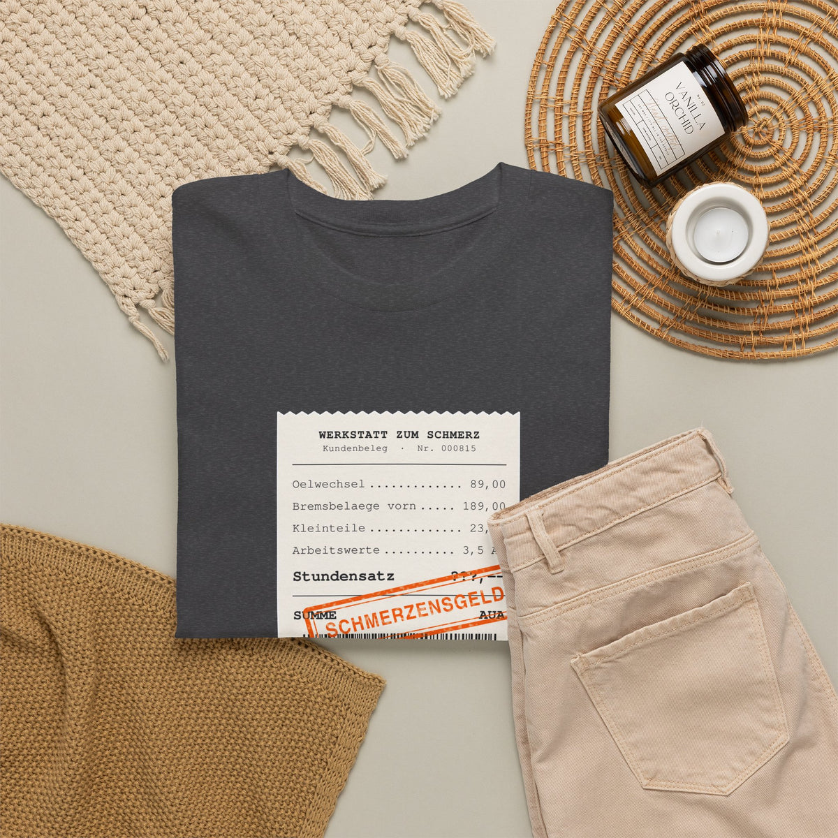 Stundensatz? Das ist Schmerzensgeld · Kfz T-Shirt