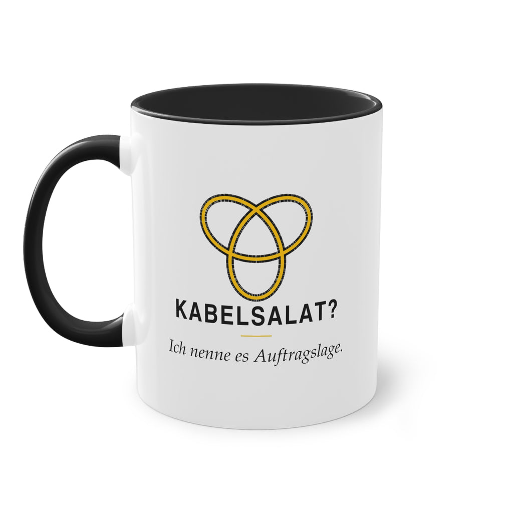 Kabelsalat? Ich nenne es Auftragslage · Elektriker Tasse