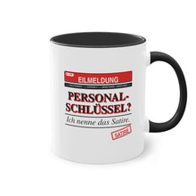 Personalschlüssel? Ich nenne das Satire · Pflege Tasse