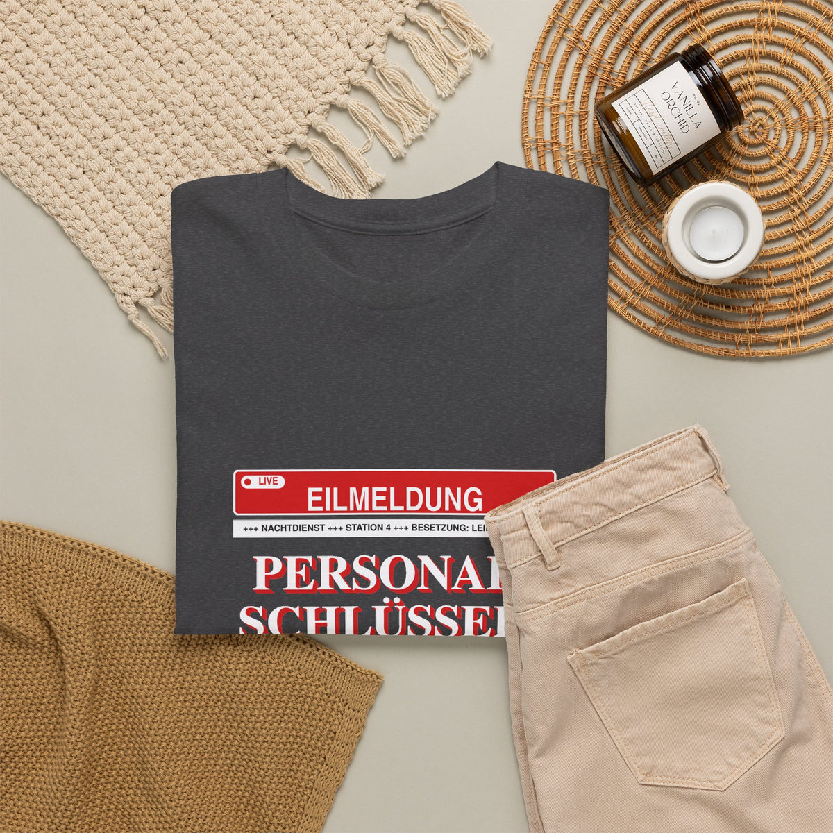 Personalschlüssel? Ich nenne das Satire · Pflege T-Shirt