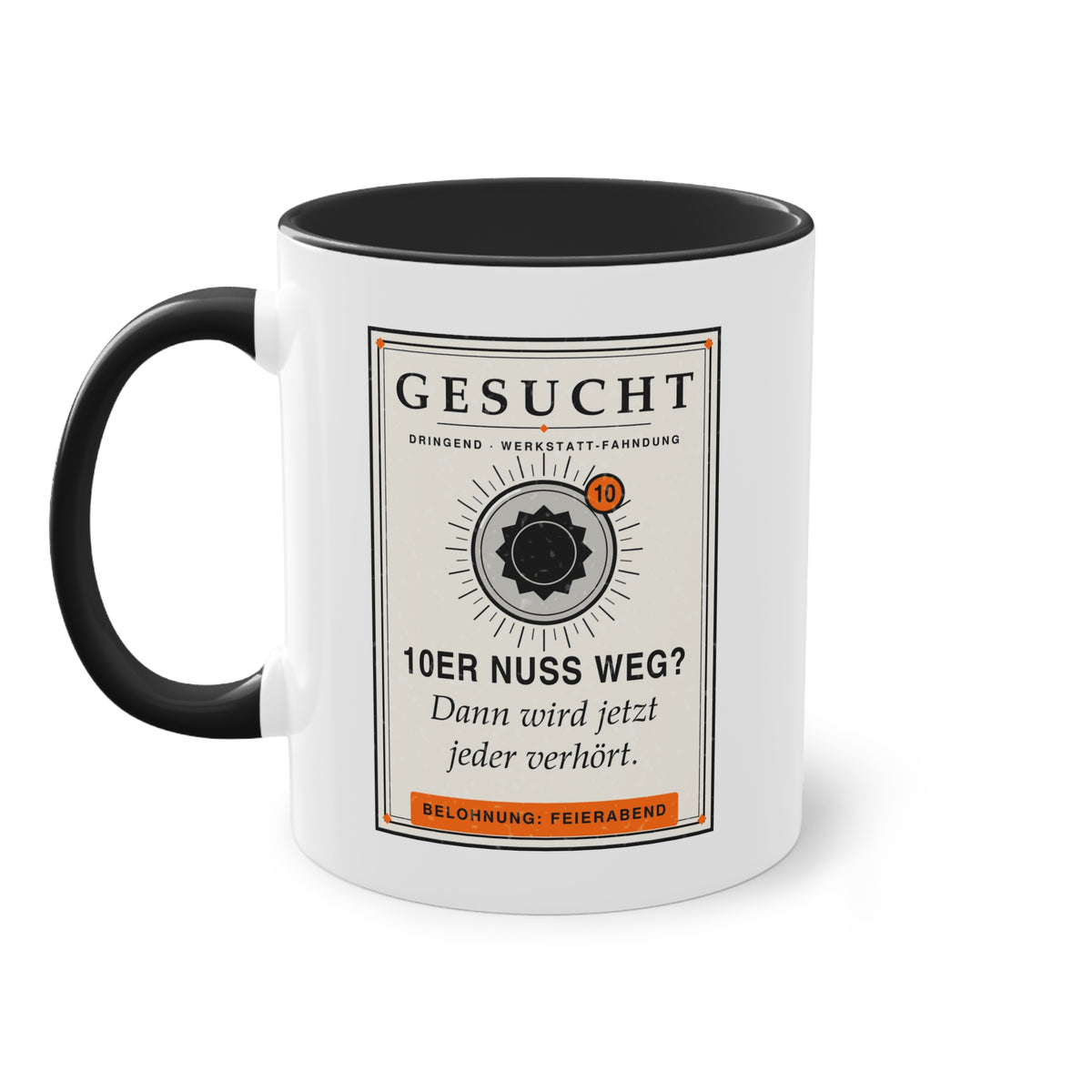 10er Nuss weg? Dann wird jetzt jeder verhört · Kfz Tasse