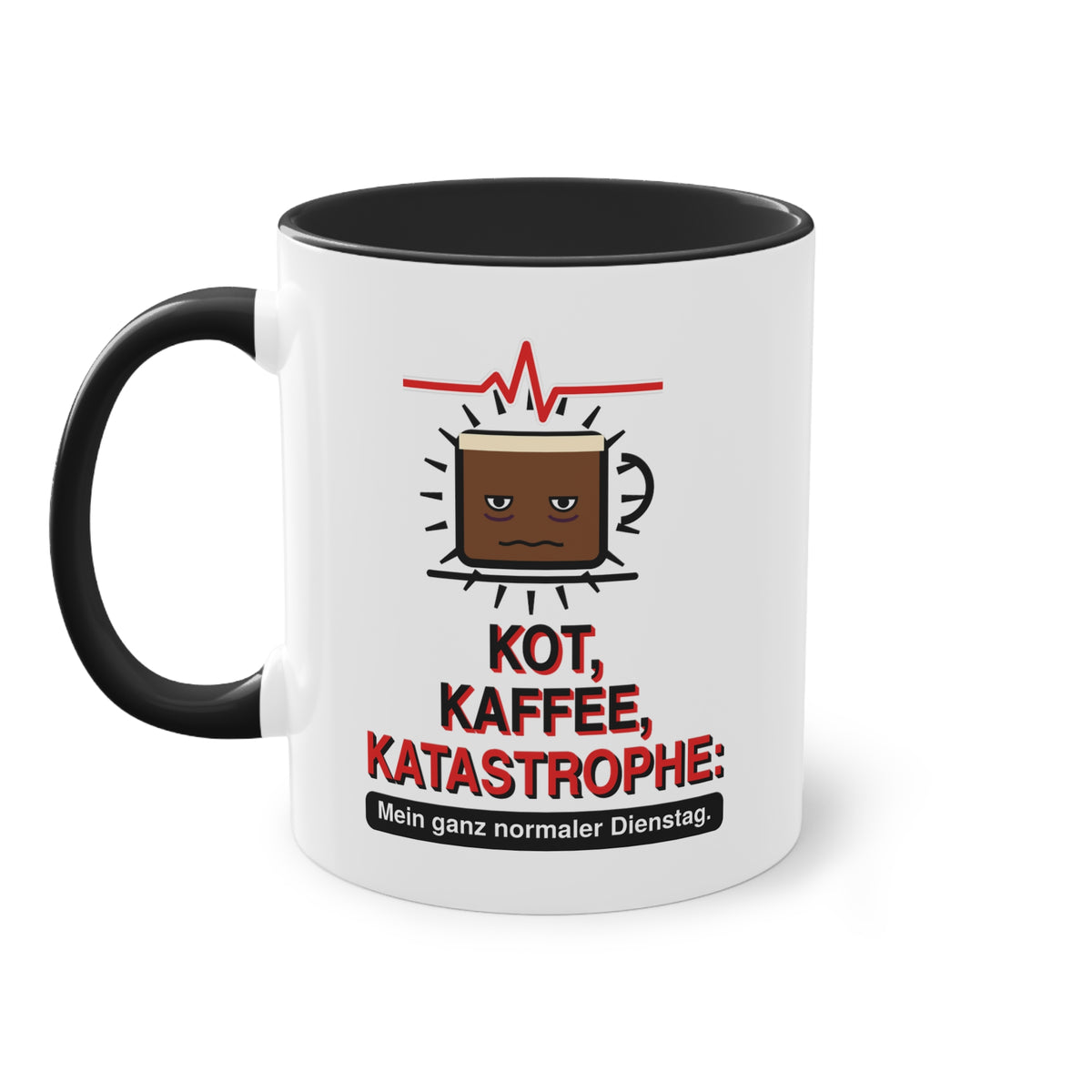 Kot, Kaffee, Katastrophe · Pflege Tasse