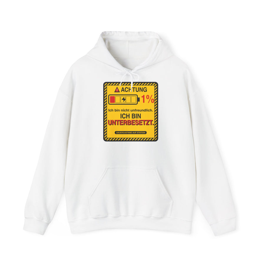 Ich bin nicht unfreundlich. Ich bin unterbesetzt. · Pflege Hoodie