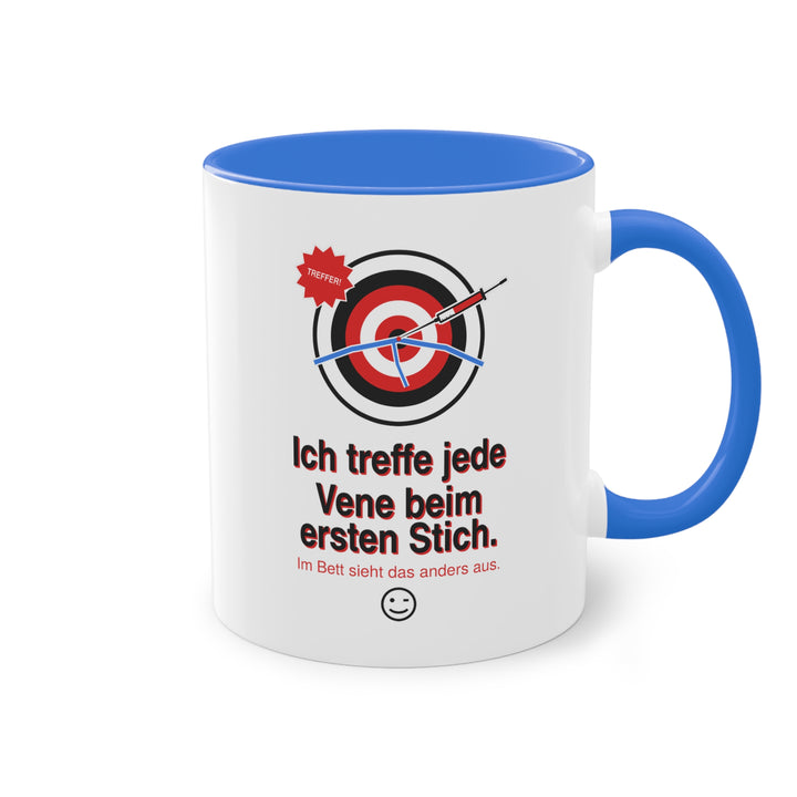 Ich treffe jede Vene beim ersten Stich