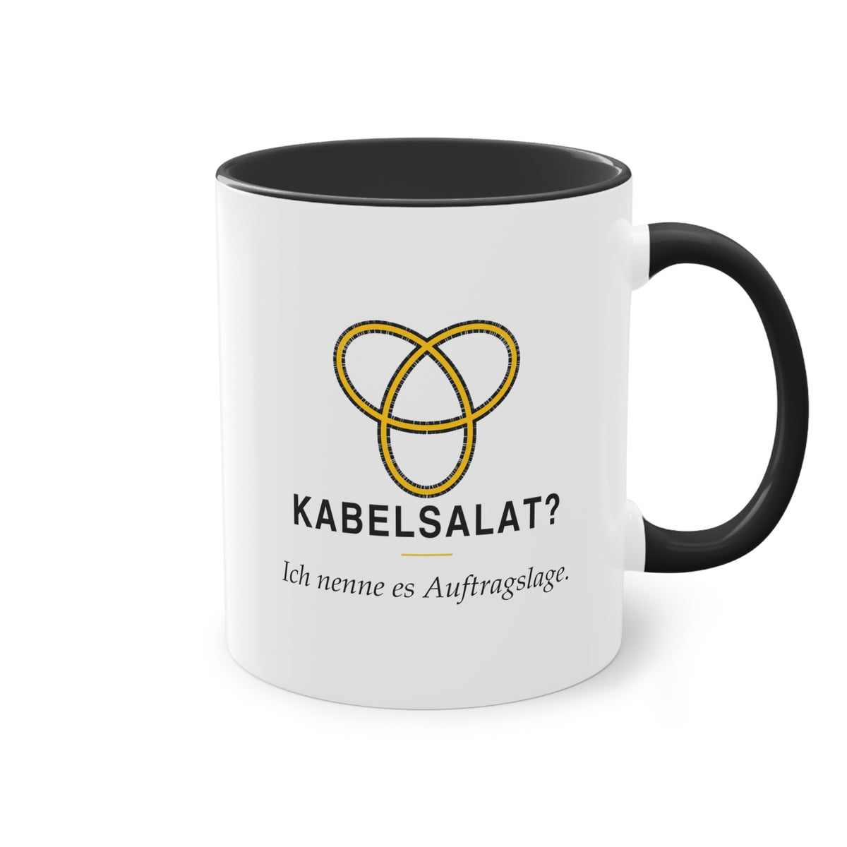 Kabelsalat? Ich nenne es Auftragslage · Elektriker Tasse