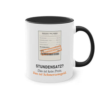 Stundensatz? Das ist Schmerzensgeld · Kfz Tasse