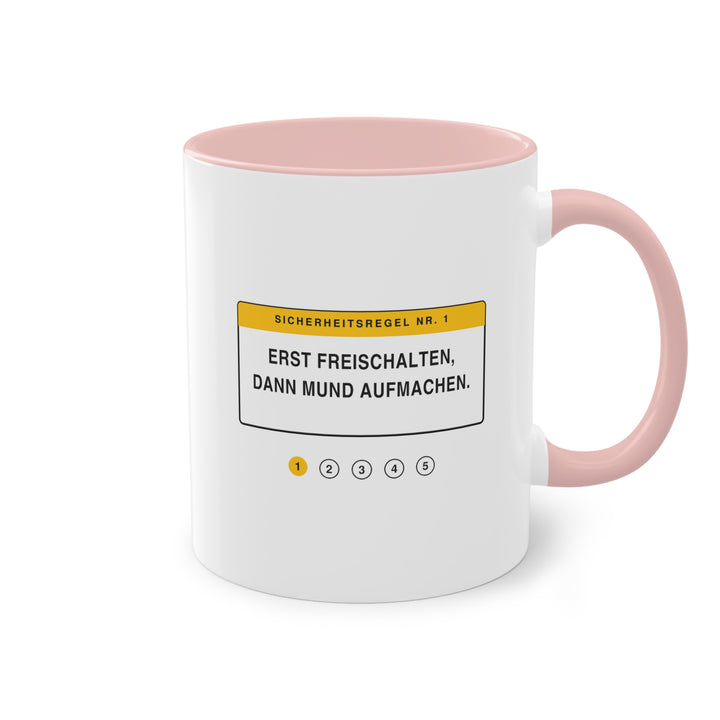 Erst freischalten, dann Mund aufmachen